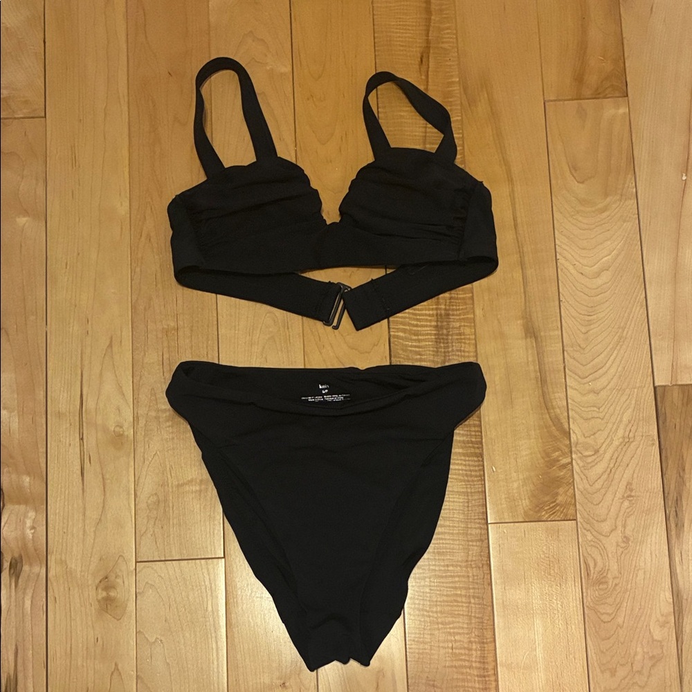 Knix Black Two-Piece Bikini Set - Classic Solid
